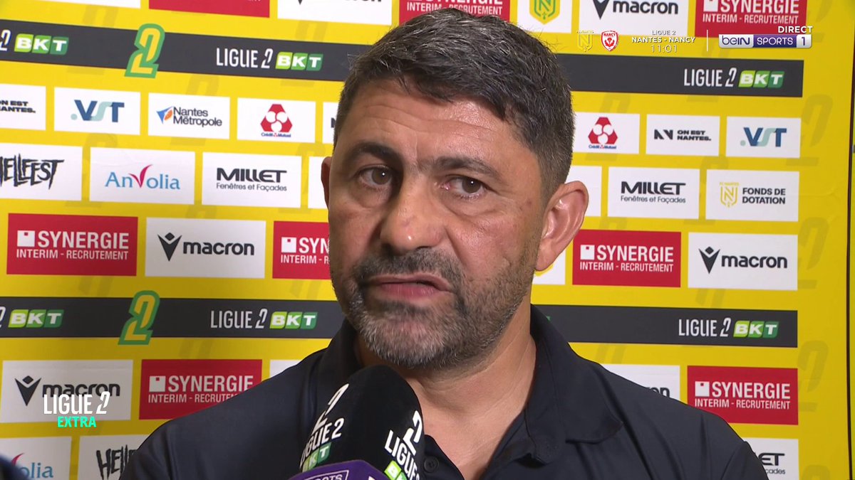 [📺LIVE] ⚽️ #Ligue2Extra 🎙️ Oswald Tanchot (coach Nancy) : "On sait qu'on a fort à faire !"