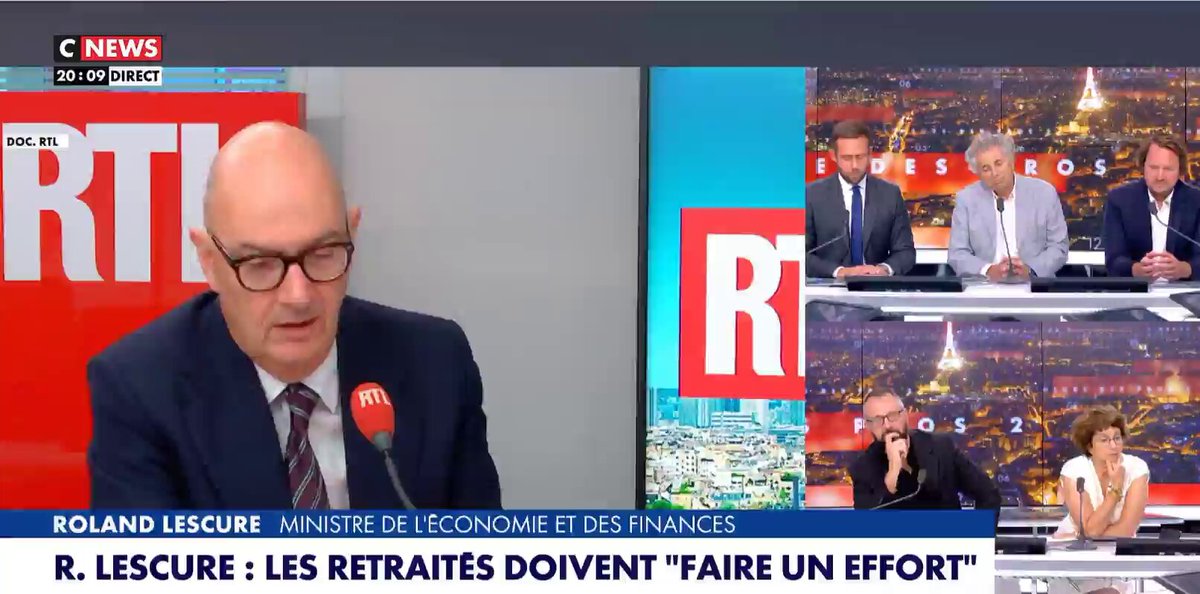 Lescure demande aux retraités et aux salariés de nouveaux efforts ➡️ gros coup de gueule de Pascal Praud rappelle le coût des étudiants étrangers que nous finançons en 2024 : ➡️ 227 millions d'€ par an pour les loger (165 € par mois rien que pour les bénéficiaires). ➡️ entre 4 à 5 milliards d'€ par an de dépenses publiques pour 430 000 étudiants étrangers. C'est une parole de bon sens, on tape sur les retraités, sur l'épargne salariale. Au nom de quoi les Français payent avant les étudiants étrangers ? Comment est-ce possible? Et vous avez M. Lescure qui vient et dit, il faut faire des efforts, qu'il commence par les faire les efforts lui-même, que l'État montre l'exemple, l'État ne montre jamais l'exemple, ça s'appelle un coup de gueule.
