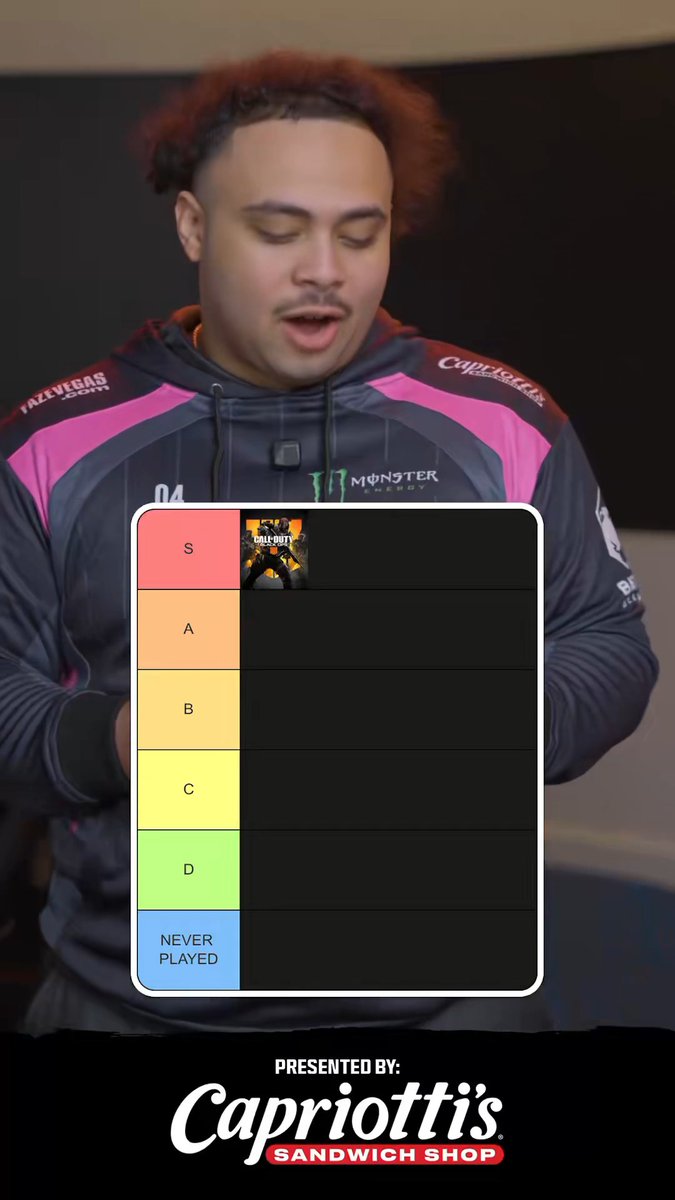 Twin’s COD tier list 👉 “I never played AW, IW or Ghosts” 😦