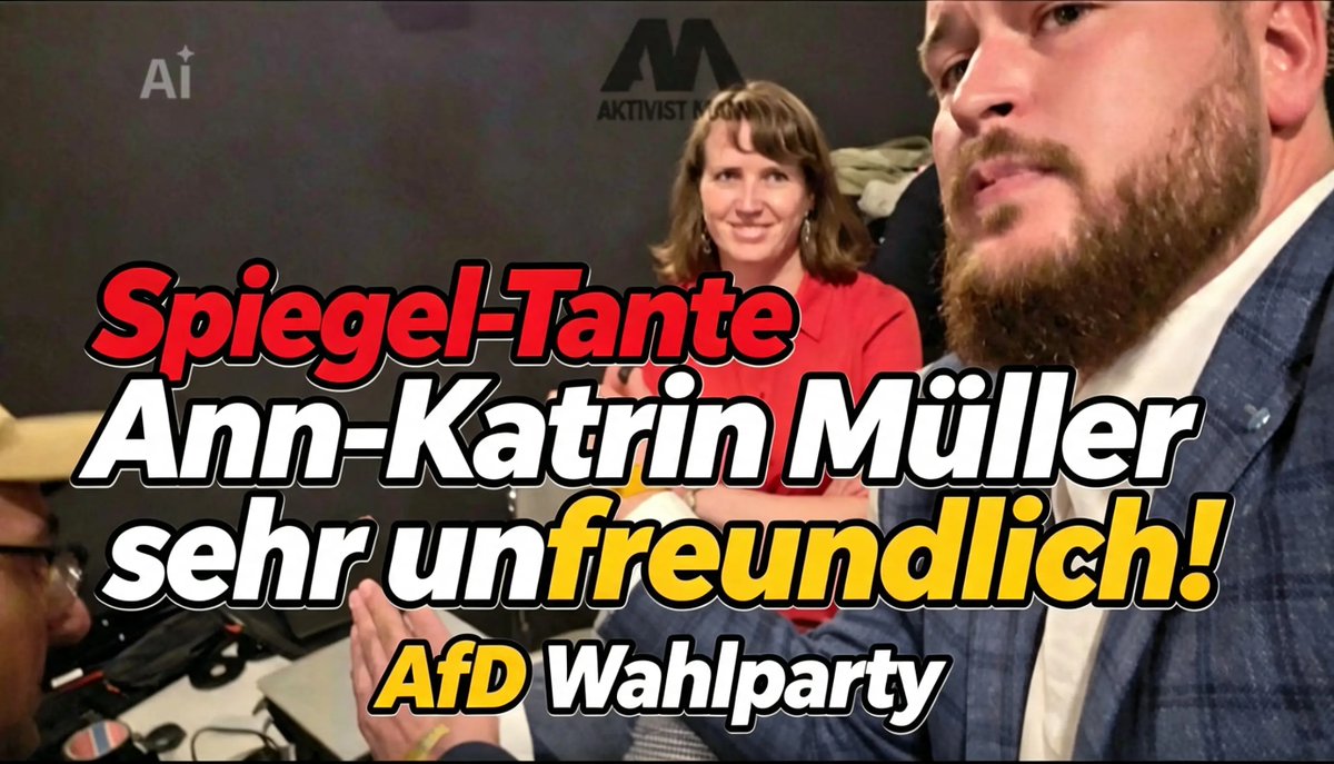 Die Zerstörung vom #Spiegel ! Ann-Katrin Müller Ann-Katrin Müller Nach 18:00 Uhr ist die Stimmung der Fake-News sehr schlecht! 6.9.2026 AfD-Wahlparty. Die AfD gewinnt und der Spiegel ist verzweifelt.