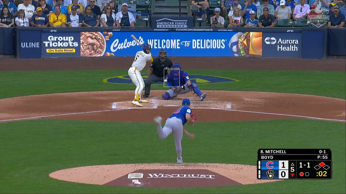 Big hit from G to tie this game up