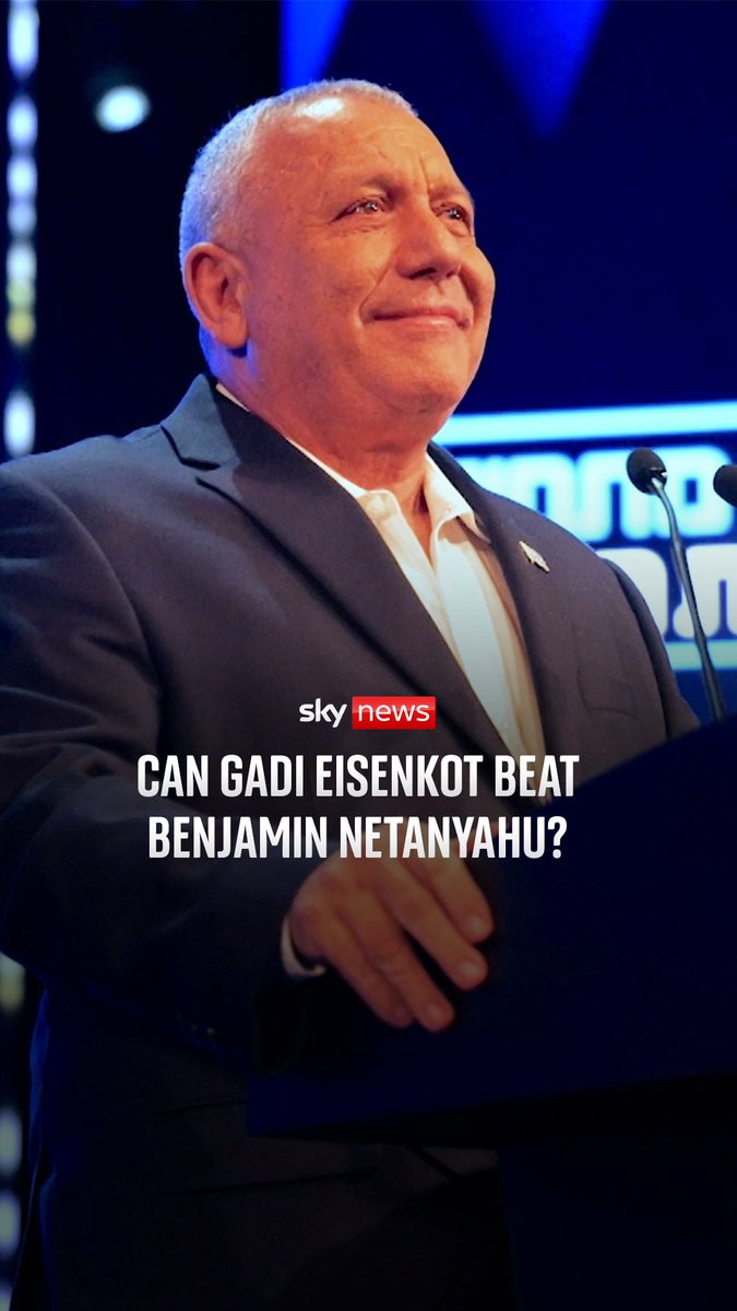 Sky's Middle East correspondent Adam Parsons looks at former military chief, Gadi Eisenkot, who is taking on Benjamin Netanyahu, who's betting that after nearly 19 years under Israel's longest-serving prime minister, voters are ready for something different