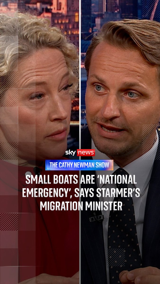 The government should hold a COBRA meeting to tackle the "national emergency" of small boat crossings, ex-migration minister Mike Tapp tells @CathyNewman. The Labour MP says the government does not have "full control" of the UK's borders.