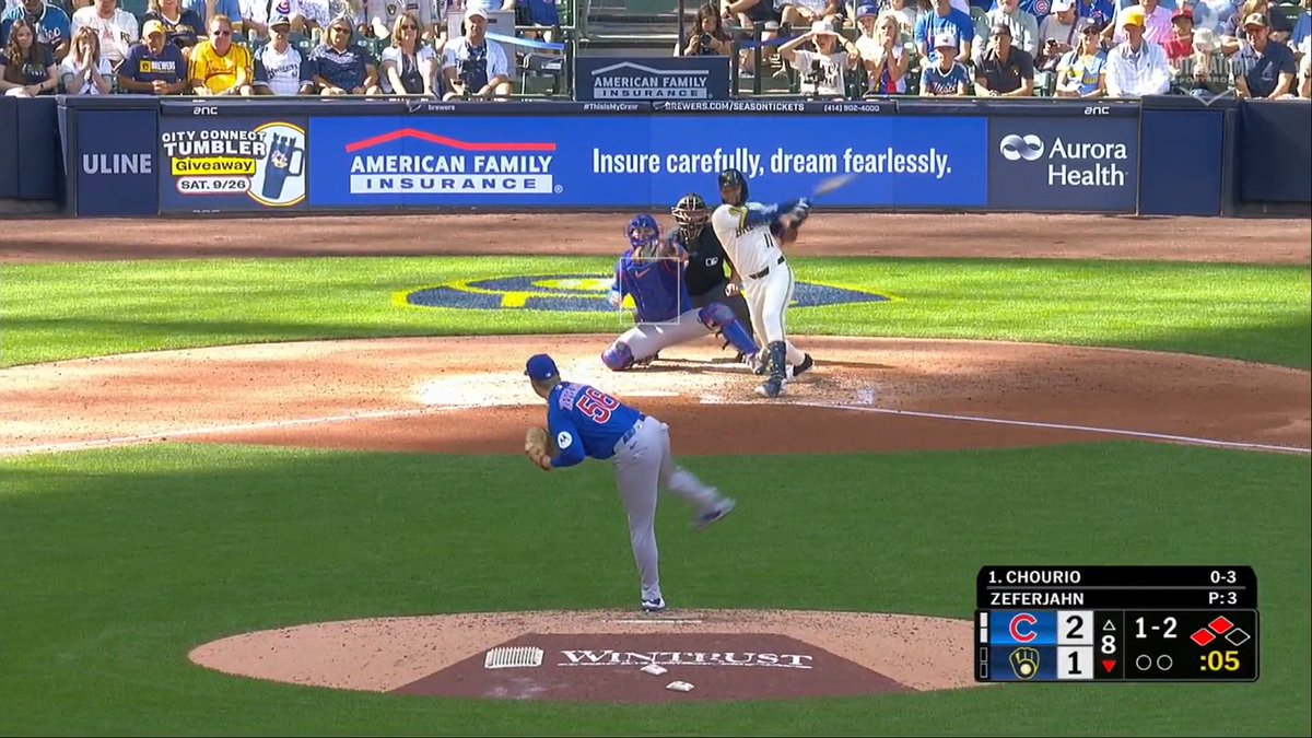 CHOURIO PUTS US IN FRONT IN THE EIGHTH