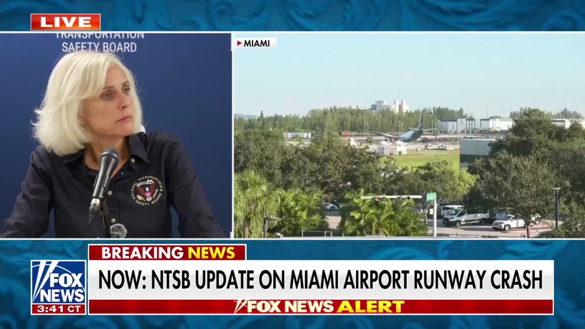 NEW: NTSB chairwoman confirms that the plane involved in the Miami runway crash was manufactured in 1994, making the aircraft 32 years old.