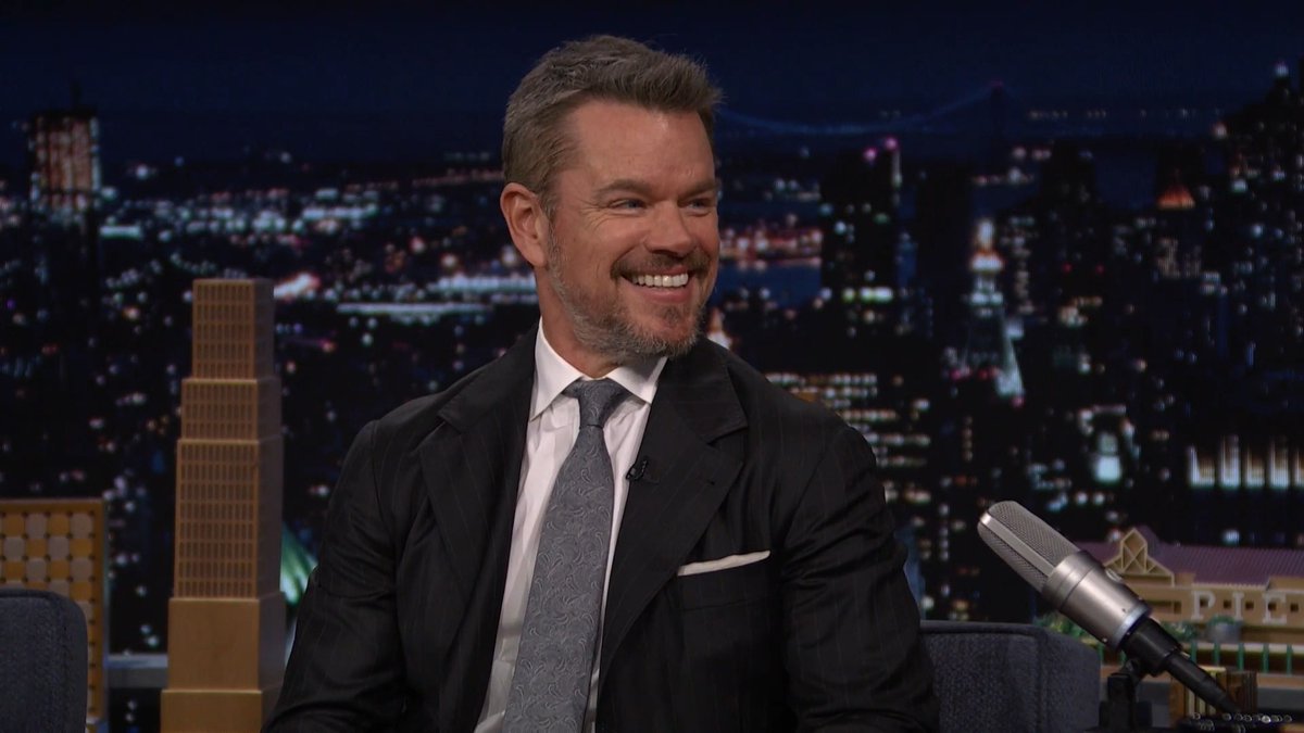 Matt Damon was not in a hiking mood the last time he hung out with Jimmy 😭 #FallonTonight