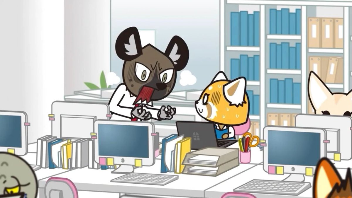 Serie: Aggretsuko (2018) Episodio: Empleada de paso