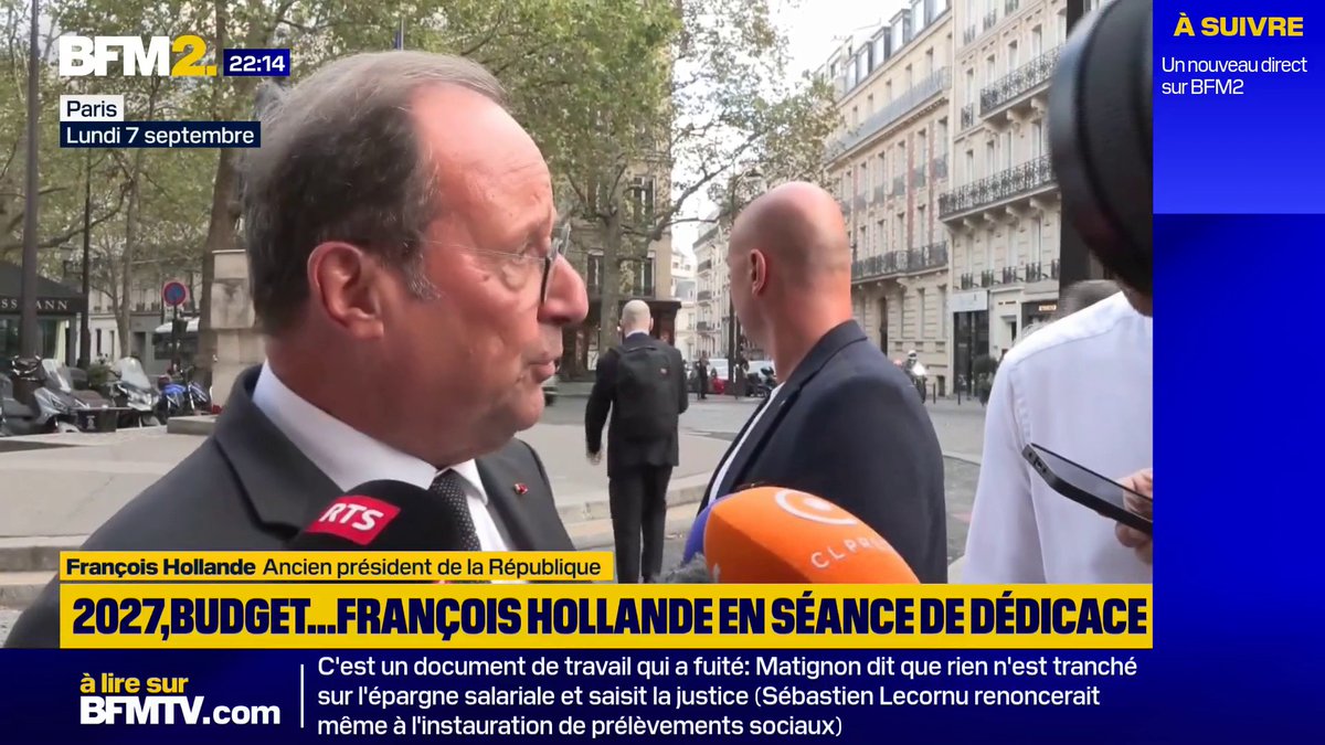 François Hollande candidat à la présidentielle ? "Ça viendra si ça doit venir en son temps", assure l’ancien président #BFM2