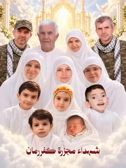 فضيحة الفضائح… إلى الإعلام لما تقولوا مجزرة مدنيين قولوا الخبر كامل. الأم قبلت يكون ببيتها سلاح ومداخل أنفاق، والأب مقاتل في حزب الله… يتخذ من عائلته وأطفاله دروعًا بشرية ليغطي عمله العسكري في منطقة تُقصف ليل نهار قصف مدفعي و غارات و في تفجيرات و المسيرات 24/24 نعم… كلنا ضد قتل الأطفال والمدنيين. لكن مين المجرم الحقيقي؟ تعرفوا الجواب وراح تلوموا إسرائيل فقط… وتعرفوا إن نتنياهو ما بيرحم. بس ما بدكم تشوفوا بعينين: حزب الله هو اللي يستخدم النساء والأطفال دروعًا بشرية بتكليف شرعي قولوا الحقيقة كاملة ان حزب هو المجرم الاول قبل نتنياهو و اسرائيل.