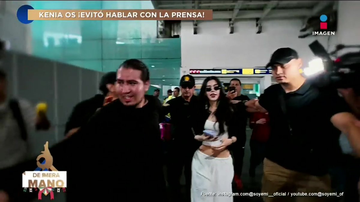 ¡Kenia Os HUYE de la PRENSA para no hablar sobre Danna, Belinda o Peso Pluma! La cantante mando un mensaje a los medios a través de su canal de difusión #DePrimeraManoTV👌 de lunes a viernes 3 pm por el 3.1 de #ImagenTelevisión: