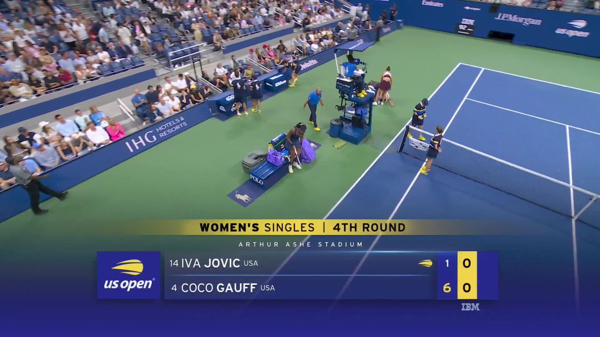 All Coco in set one! She takes the first set 6-1.