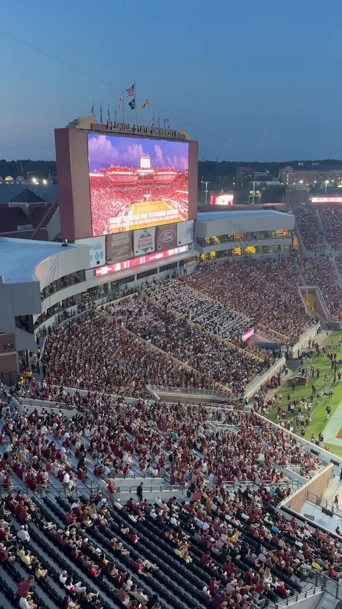 We’re on about the 10th go of the wave in Tallahassee…crowd is limbered up and ready to go