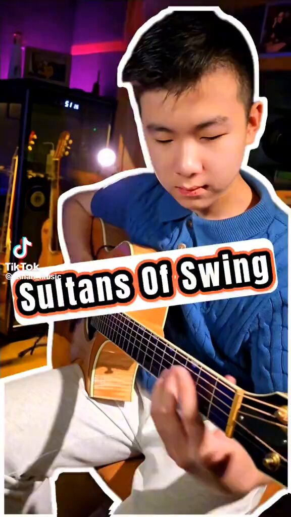 This kid’s talent level is INSANE. Holy shit. He’s playing both parts of one of the most challenging guitar parts of all time - Dire Straits’ “Sultans of Swing” - and making it look effortless 👀 Pretty cool, man.