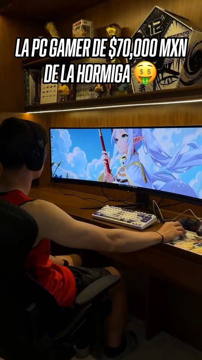 ¡LA HORMIGA EN MODO GAMER! 👾🔥 👀 Ojito con el Setup que se armó Armando González, una auténtica joyita. Por los componentes que tiene, la PC rondaría los $70,000 MXN. 💰 📹 hormiga_glez