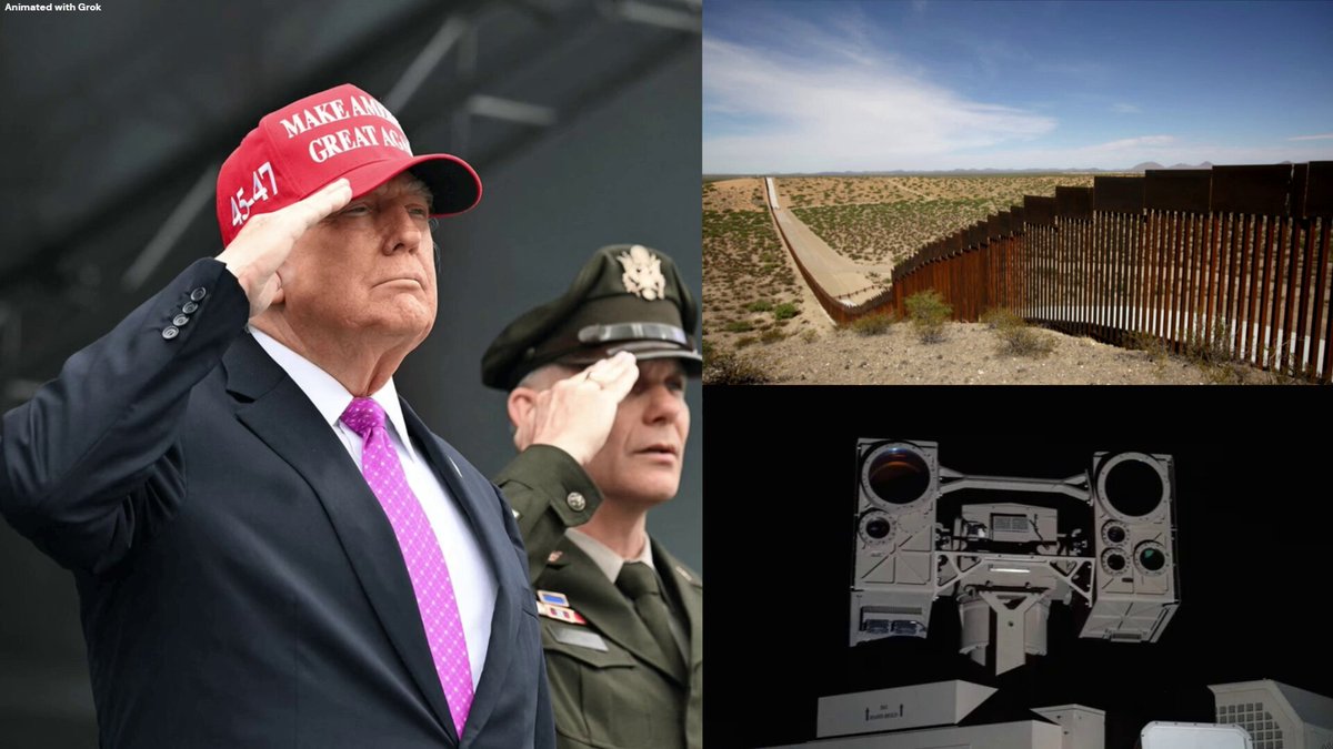 🚨 WOW! There has been a -75% DROP in drone activity along the US-Mexico border Rio Grande Valley after the US military deployed a "high-energy LASER WEAPON SYSTEM" — CBS Many of these same drones are linked to the CARTELS Bad*ss 🔥🔥 The first use of this weapon to down drones was less than 2 weeks ago. The drones plummeted after that SecWar Pete Hegseth and President Trump are MILITARIZING our border after Democrats opened the floodgates for 4 years 👏🏻 I voted for every second of this.