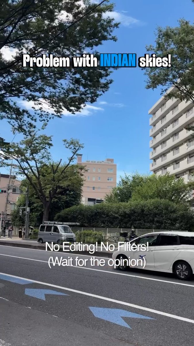 An Indian man living in Tokyo looked up at its crystal-clear blue sky and asked a simple question “Why isn’t the sky like this in Delhi?” 🇮🇳🇯🇵 He points out that Tokyo has an even larger population, yet cleaner surroundings are possible. His message India can change its global image too if we choose to keep our cities clean, green and breathable. “We can do it.” 🇮🇳