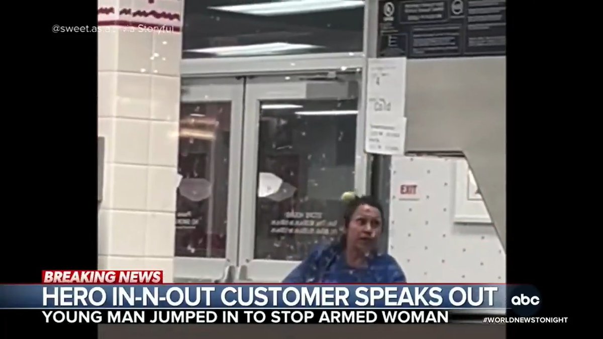 A Southern California man is speaking out about confronting a violent customer who was allegedly threatening workers at an In-N-Out Burger. The 20-year-old college student says he didn't think twice before jumping into action. Melissa Adan Vargas reports.