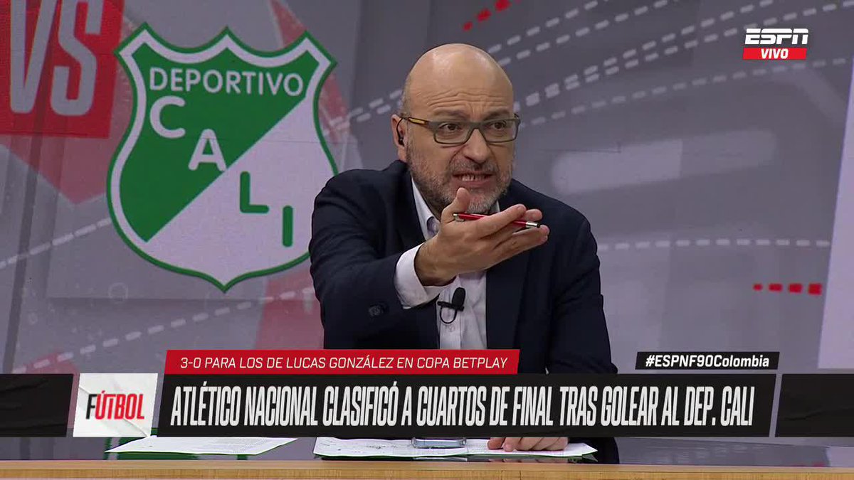 "Nacional gana CAMINANDO" Nicolás Samper y la reflexión sobre el presente del Verdolaga: ¿Es el méximo candidato a ganar Copa y liga? ▶️ No te pierdas #ESPNF90Colombia en el Plan Premium de #DisneyPlus
