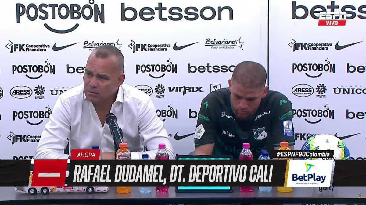 "No he analizado dar un paso al costado, SERÍA MUY COBARDE" Rafael Dudamel tras la goleada sufrida por Deportivo Cali en Medellín vs. Nacional por Copa. ▶️ No te pierdas #ESPNF90Colombia en el Plan Premium de #DisneyPlus
