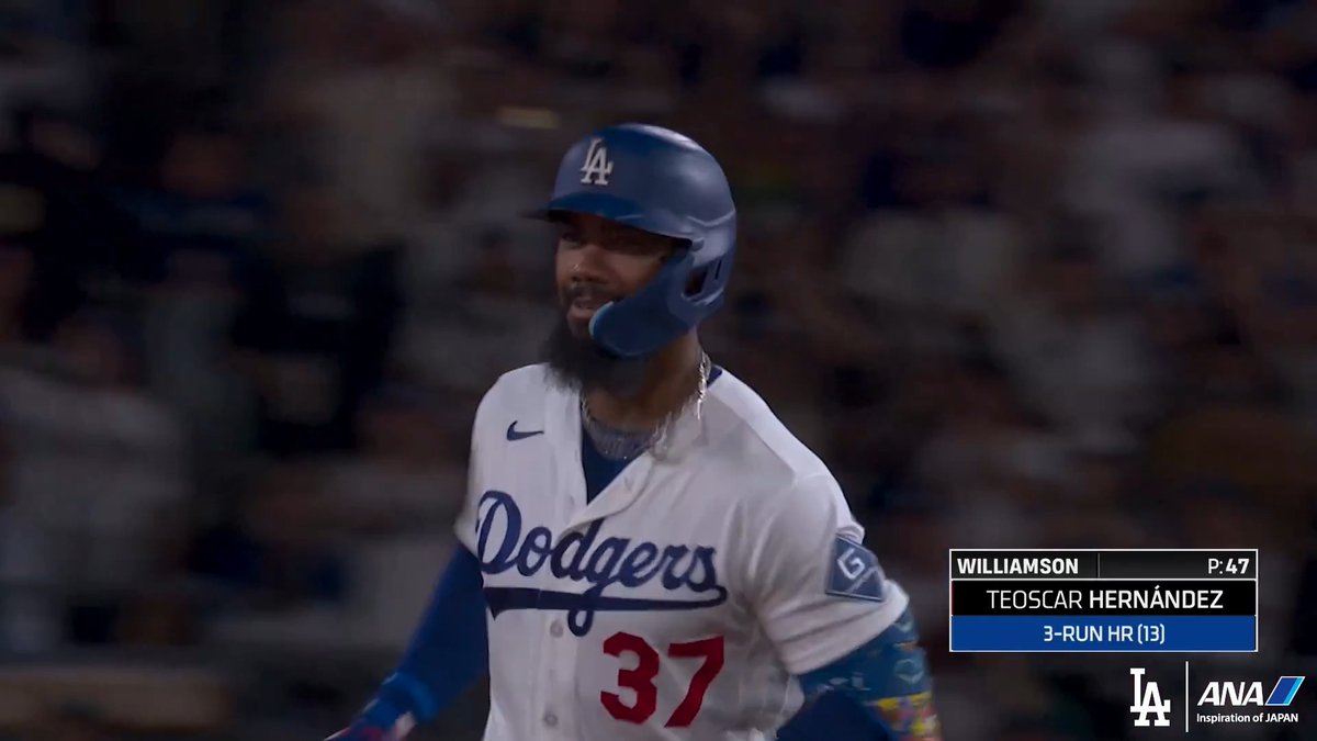 Stay hot, Teoscar! 🔥 Dodgers x All Nippon Airways