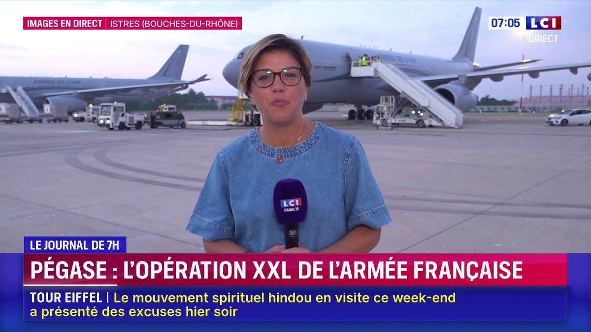 Pégase : l'opération XXL de l'armée française Bénédicte Le Chatelier est en direct de la base d'Istres 📺 Le journal de 7H de Laurène Barrière-Tallerie | Matinale LCI