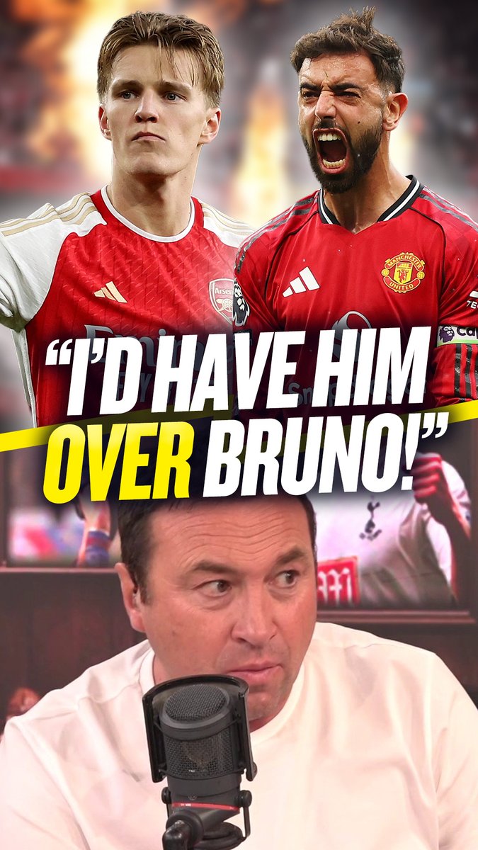 👀 "I've said before, I'd have him over Bruno." 🔥 "He's the best number 10 [in the Premier League]." Jason Cundy explains why he prefers Martin Odegaard over #MUFC star Bruno Fernandes 🔴