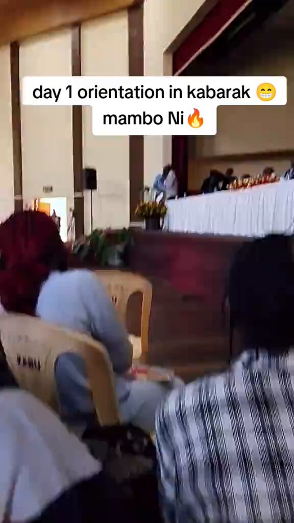 Orientation at Kabarak University got a little serious after Dean pulled out a vibrator and some edibles, warning students against using them.