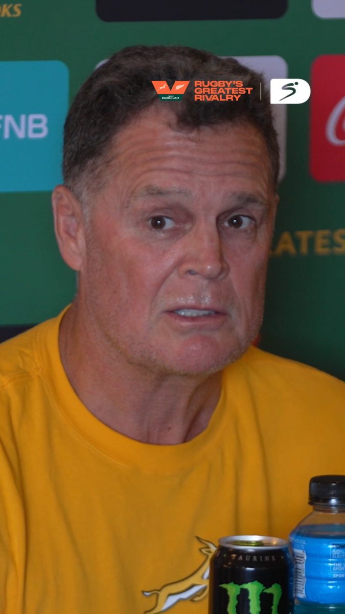 Coach Rassie on selecting Sacha Feinberg-Mngomezulu to start and Manie Libbok being named on the bench. #RugbysGreatestRivalry
