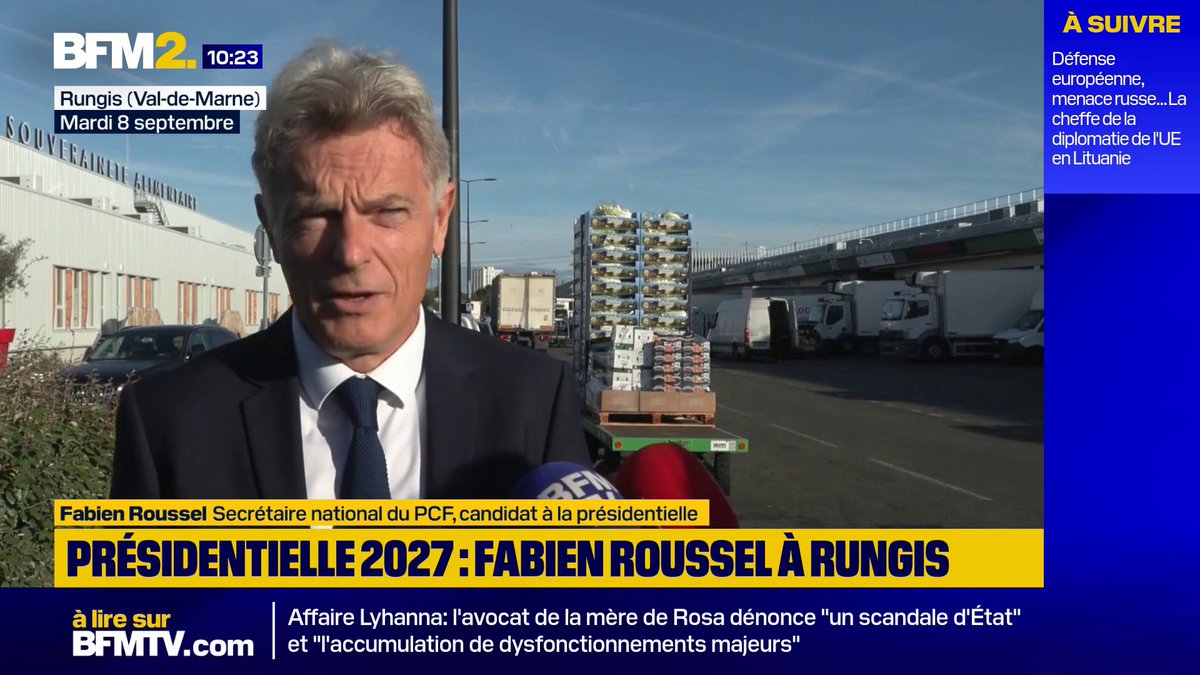 💬"L'argent coule à flots pour certains" ➡️Présidentielle 2027: le candidat PCF à la présidentielle, Fabien Roussel, appelle le gouvernement à baisser les prix de l'énergie #BFM2
