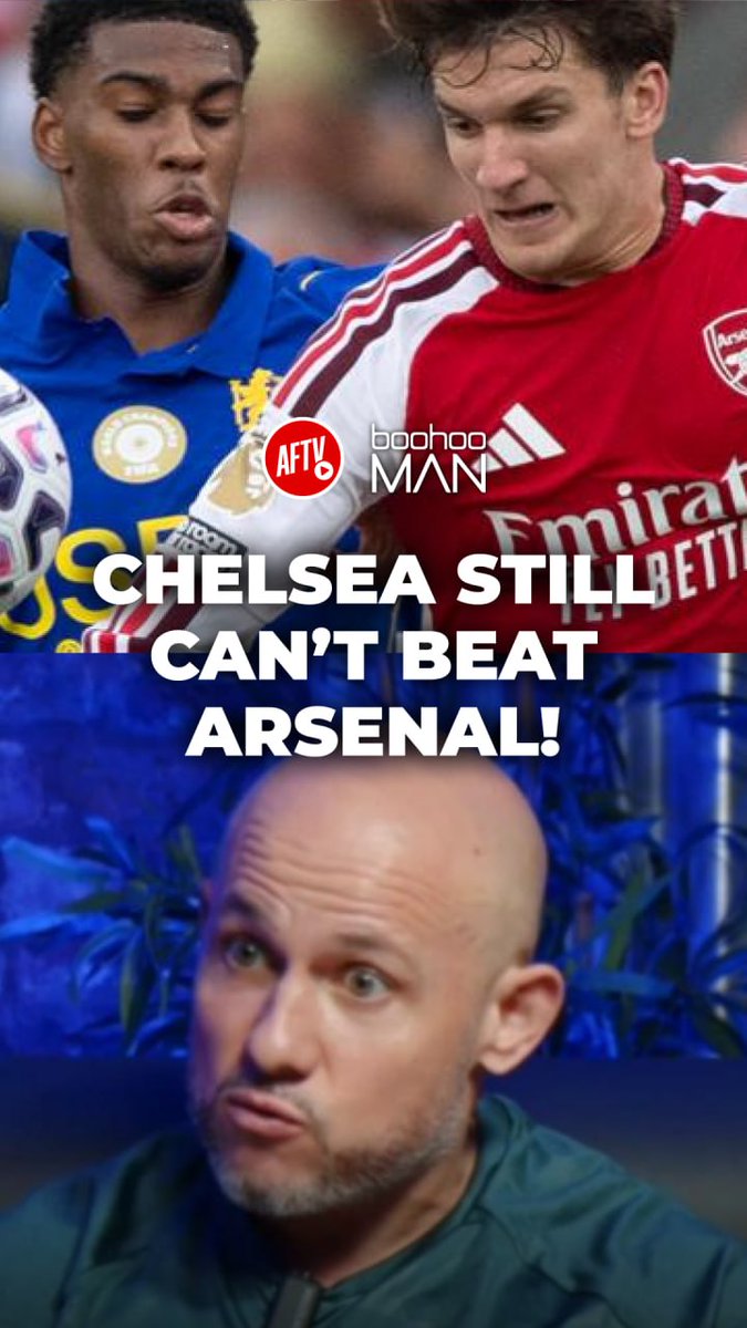 12 straight Premier League games without beating Arsenal, yet Chelsea still talk like this is their moment 😭 🤑 Use code ‘AFTV30’ for an EXTRA 30% OFF all boohooMAN menswear, excluding sales items: #ad #BiasedPremierLeague