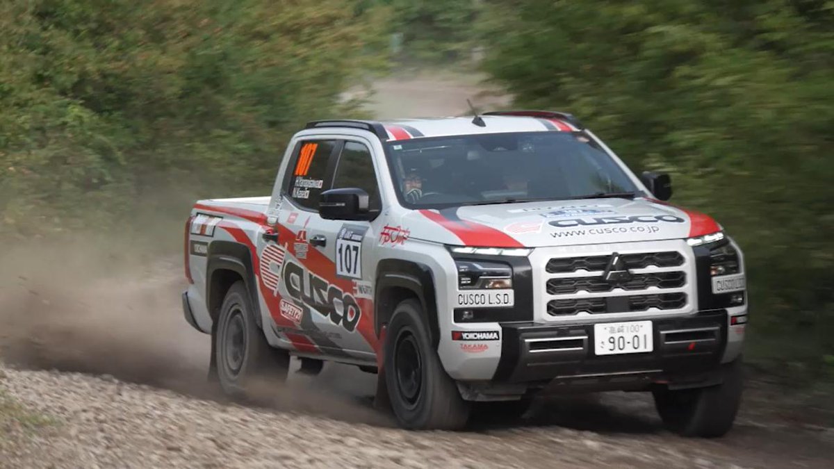 RALLY HOKKAIDO XCRクラスのトライトンとアウトランダー。 北海道の林道を駆け抜ける迫力の走行シーンをご覧ください🚗 #RALLIART #XCR #ラリー北海道