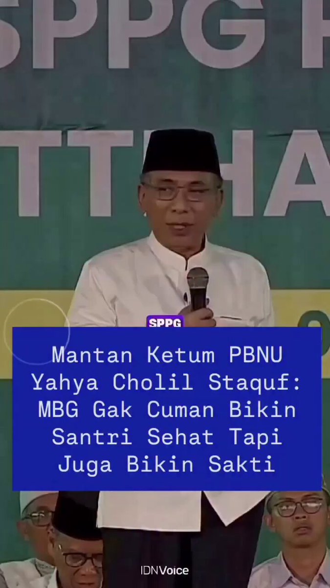 MBG BISA BIKIN SAKTI "Hal itu disampaikan oleh mantan Ketum PBNU KH Yahya Cholil Staquf!" Nah, kalo kalian pengen memiliki kesaktian, makanlah MBG. #Ngik #MBG