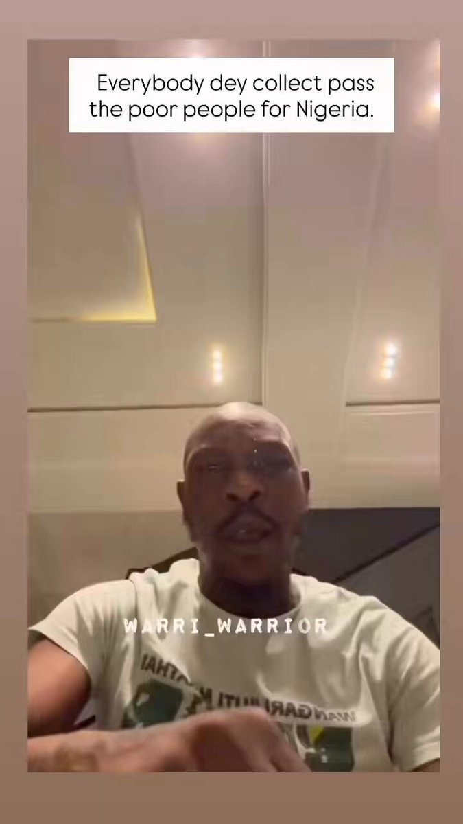 Truly, everybody dey collect pass poor people for Nigeria. Influencers dey collect, TV stations dey collect, Celebrities dey collect, Content creators dey collect Na when poor people collect, that’s when you all suddenly find morality. Selective outrage is the real currency.