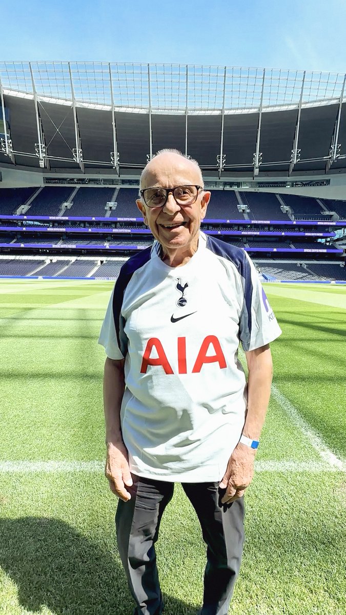 “When you support a team, it becomes part of your life.” 🤍 Stanley Michaels has been a Spurs fan since 1932. Earlier this year, he made his first ever visit to Tottenham Hotspur Stadium 🏟️