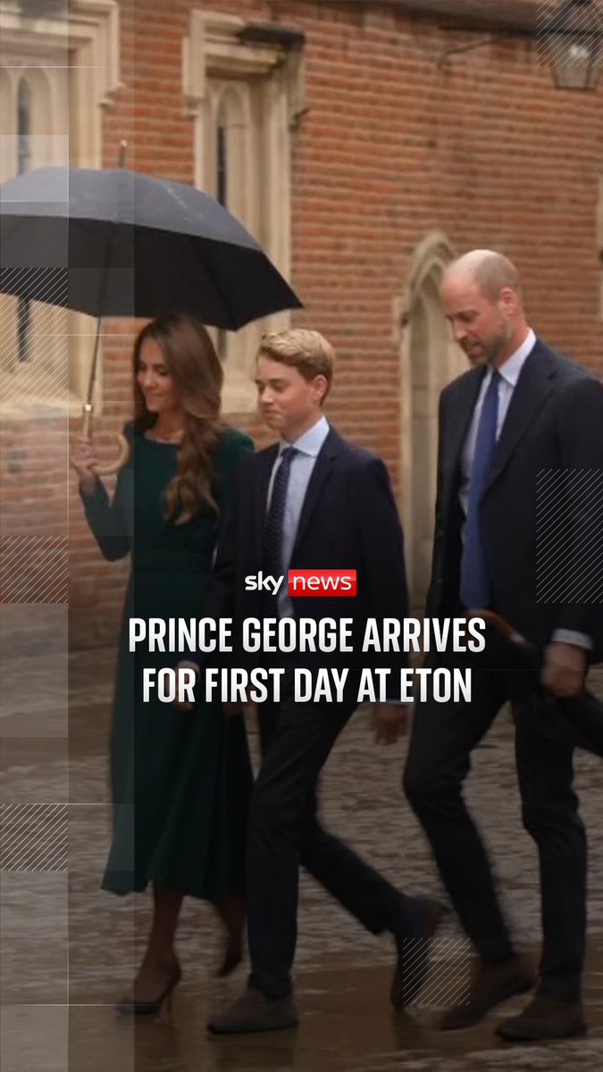 Prince George has officially begun the next phase of his education at Eton College. He arrived at the boarding school earlier, accompanied by his parents, the Prince and Princess of Wales. 🔗Read latest news on the royal family: