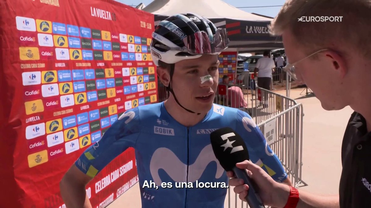 "España entera está con nosotros" 🇪🇸 Imposible no querer a Iván Romeo. Doble siesta incluida 🤣 #LaVuelta26