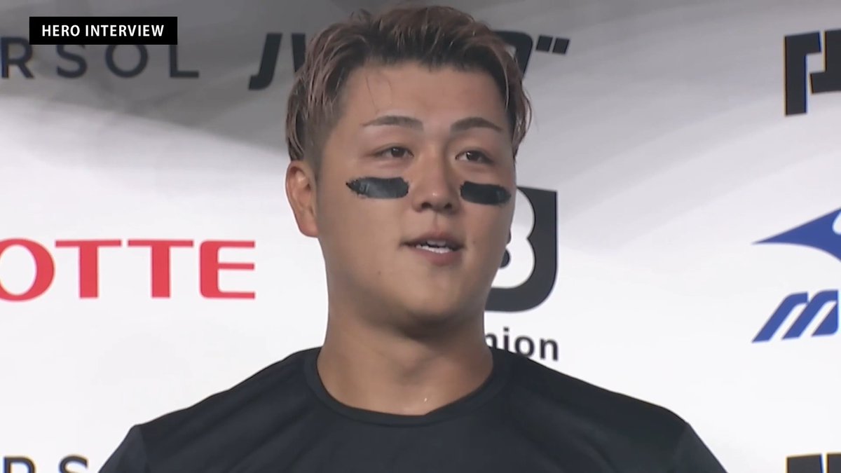 / 9/8 ヒーローインタビュー⚾️ \ 千葉ロッテ 山口航輝 選手✨