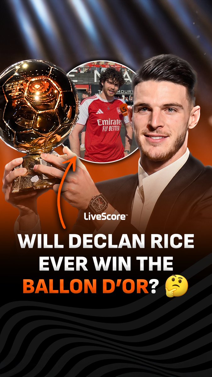 Arsenal fans have their say on whether Declan Rice will win the Ballon d’Or 👀 Could he beat the likes of Harry Kane and Kylian Mbappé? 😲🏆