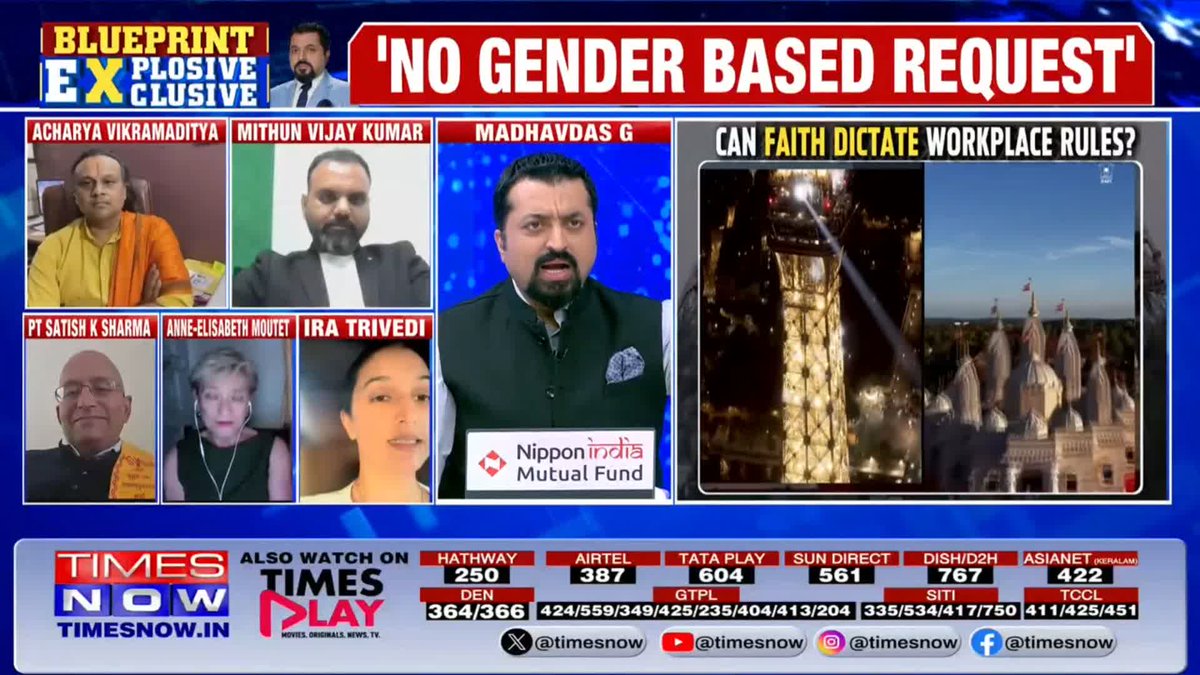 Faceoff Over BAPS' Paris Visit There are so many mosques in France; are they allowing Muslim women to enter the mosques?: Acharya Vikramaditya🇮🇳 tells @MadhavGK There is a boundary, and Hinduism is known to never transgress that boundary...: Pt. Satish K Sharma MBCS FRSA FRAS