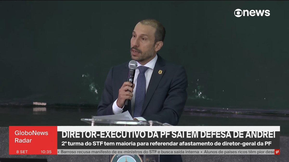 Número 2 da PF, delegado William Marcel Murad sai em defesa de Andrei Rodrigues após afastamento: "Não nos deixaremos abalar por ataques. Reafirmamos nossa total confiança." ➡️ #GloboNewsRadar - de segunda a sexta, às 8h30, na #GloboNews. Assista na TV e no Globoplay