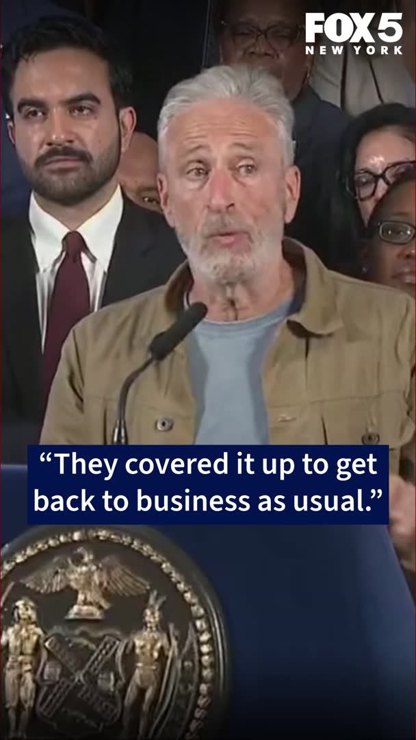 Jon Stewart spoke out on the post-9/11 health crisis after Mayor Mamdani announced NYC is releasing thousands of unseen documents on toxic air at Ground Zero.