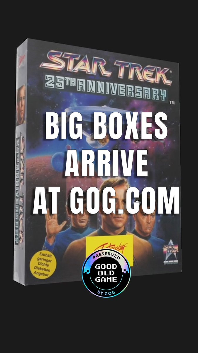 If they won't give you physical games, make your own. GOG's Preservation Program just expanded with Star Trek: 25th Anniversary and Armikrog, joining Descent, Hitman: Codename 47, and Myst. In collaboration with Big Box Collection, this wave preserves far more than just software: - Interactive 3D Boxes: Download rotatable 3D scans of the original physical box art and inspect them directly in Windows or Mac without extra plugins. - Printable Big Boxes: access flat printable box art so you can cut, fold, and glue your own physical PC big box at home. Pair a custom papercraft big box with GOG’s DRM-free offline installers, and no one can ever take the games you paid for away from you. More here👉