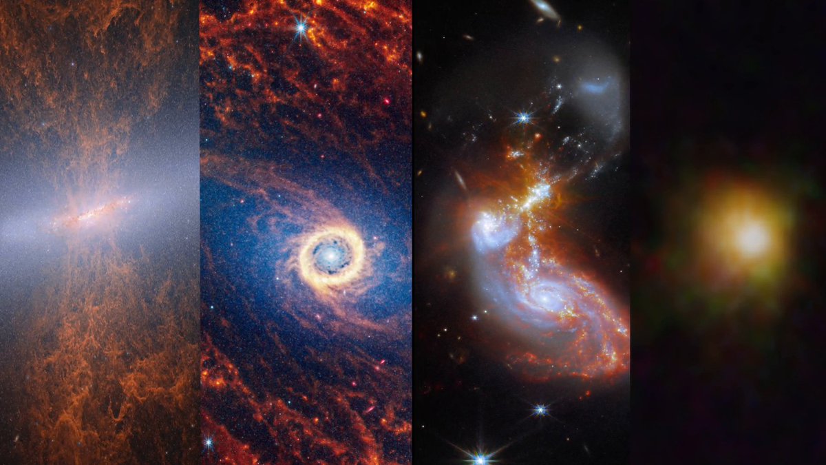Stars are still being born today. ✨ In starburst galaxies like Messier 82, stellar birth is an explosive process, driving enormous galactic winds. By peering through dust clouds, NASA Webb Telescope reveals the hidden chaos.