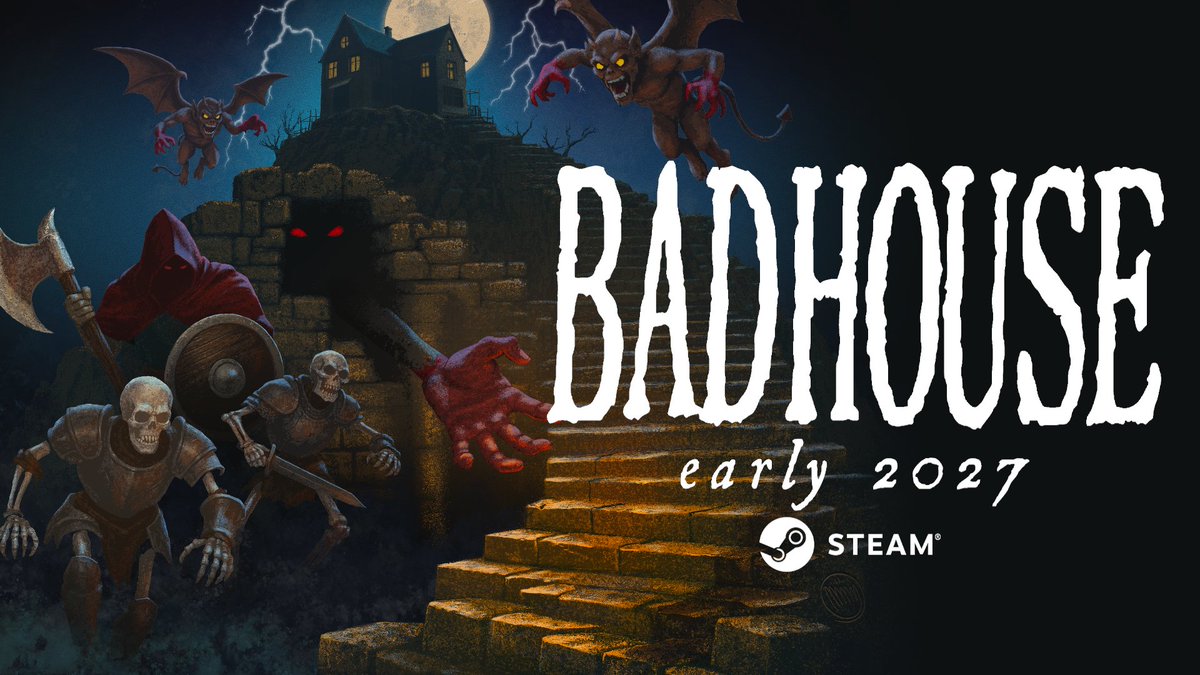 Welcome to your new home. The previous tenant left in a hurry, and didn't even take their things. They're yours now, if you want them. Just one rule: stay out of the basement. Ready to move in? Bad House, a dungeon-crawler auto-battler, opens its doors in 2027.