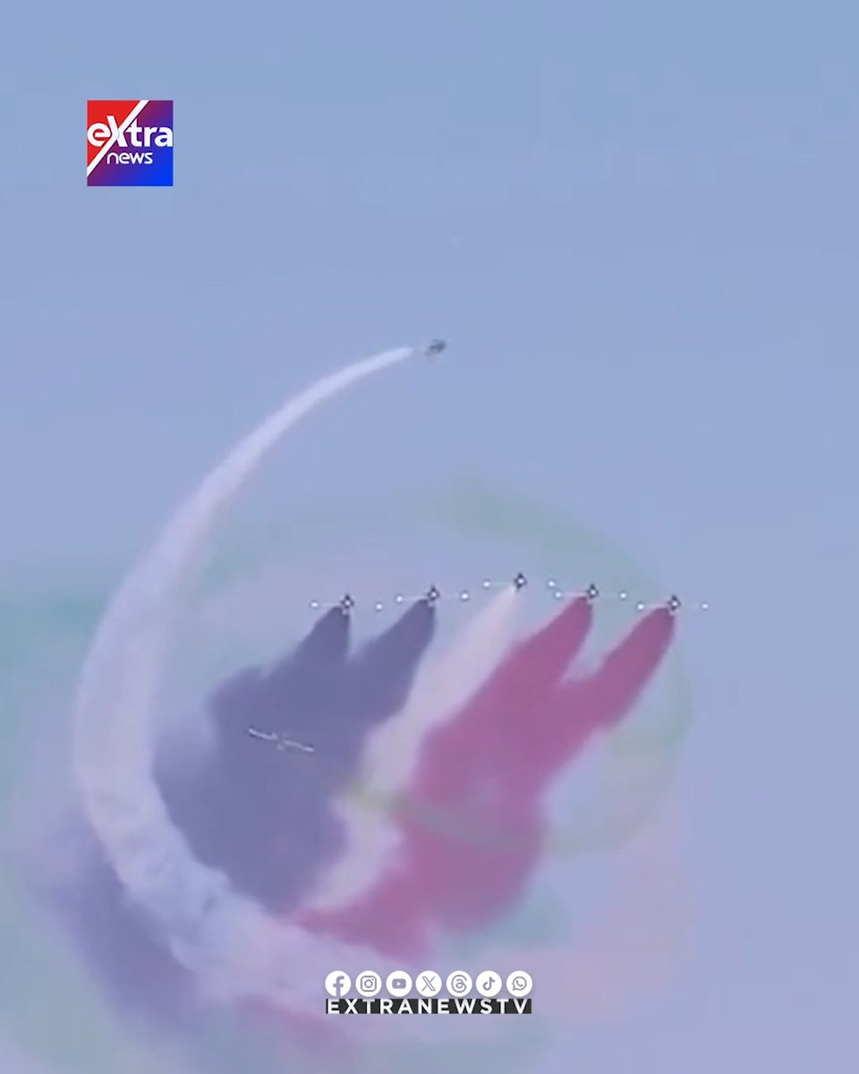 بتوقيع الصقور السعودية.. علما مصر والمملكة يتعانقان في سماء العلمين #eXtranews