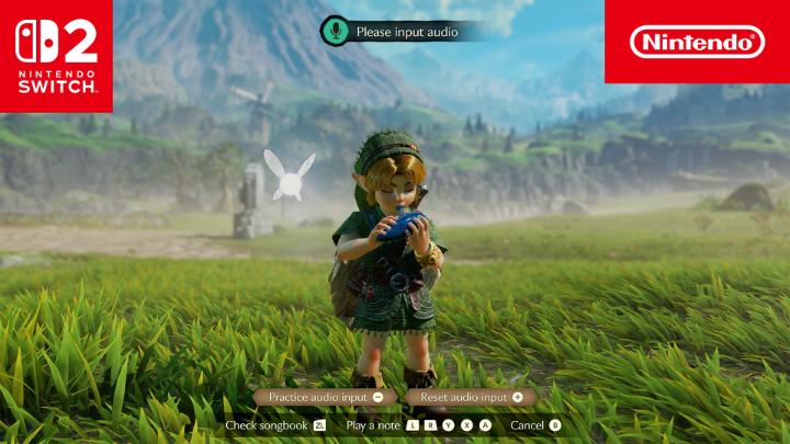 In addition to button controls, you can hum your favourite ocarina melodies into the microphone of #NintendoSwitch2!