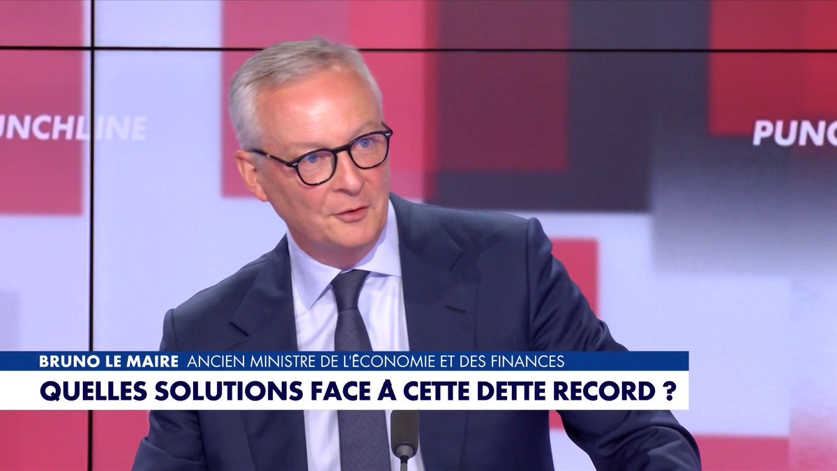 Dette en France : «C'est un problème systémique, beaucoup plus qu'un problème de personne», déclare Bruno Le Maire, ancien Ministre de l'Économie et des Finances, dans #Punchline Toute l'info est à retrouver sur