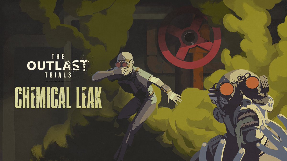 The air is turning against you. ☣️ Murkoff is introducing Chemical Leak, a new Limited-Time Event coming to #TheOutlastTrials featuring a new exclusive Limited-Time Catalog. The update also introduces 2 new MK-Challenges: Change the Program and Fund the Campaign. Spread Murkoff’s truth, fund the campaign, and prove you’re worthy of release. Can you endure the fumes and survive the Therapy? 👁️ Read the full Patch Notes here: _____________________ L'air se retourne contre vous. ☣️ Murkoff lance Fuite Chimique, un nouvel événement à durée limitée disponible dans The Outlast Trials, accompagné d'un nouveau catalogue exclusif à durée limitée. Cette mise à jour introduit également 2 nouveaux MK-défi: Changer le programme et Financer la campagne. Diffusez la vérité de Murkoff, financez la campagne et prouvez que vous méritez d’être libéré. Serez-vous capable de supporter les émanations et de survivre à la thérapie? 👁️ Consultez les notes de mise à jour ici: #OutlastTrials #Outlast #RedBarrels #horrorgames #jeuxdhorreur #gaming