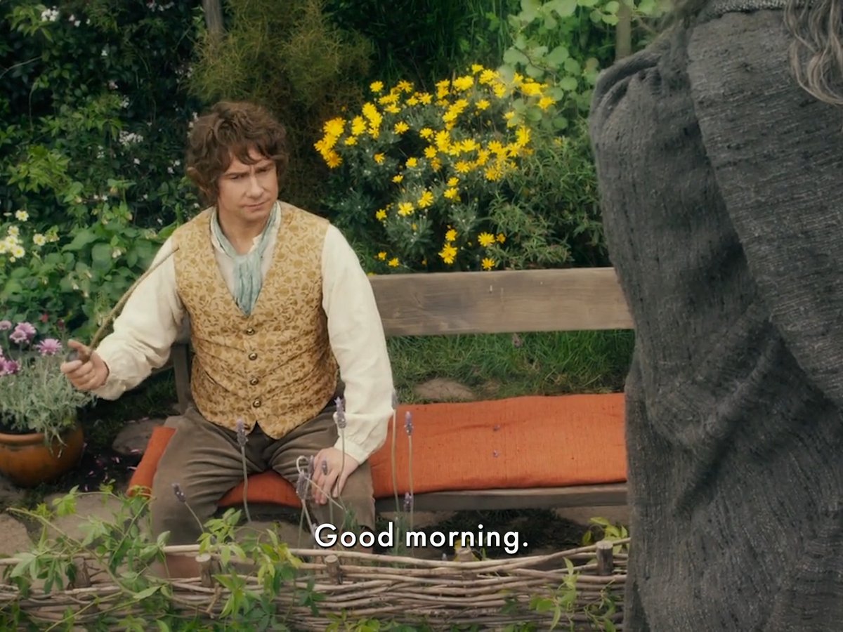 Good morning — and yes, we mean all of the above. Peter Jackson's THE HOBBIT: AN UNEXPECTED JOURNEY (2012), based on J. R. R. Tolkien's novel "The Hobbit," stars Ian McKellen, Martin Freeman, Richard Armitage, Cate Blanchett and Ken Stott. At the 85th Oscars, the film was nominated for Makeup and Hairstyling, Production Design and Visual Effects.