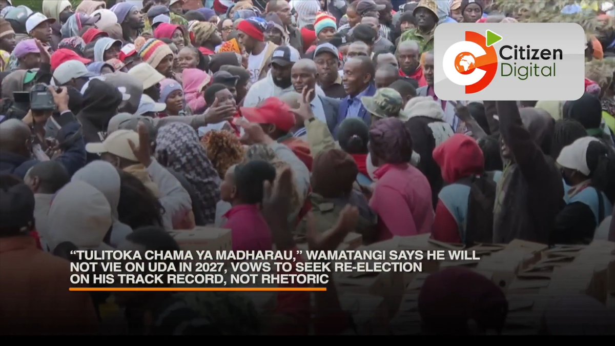 “Tulitoka chama ya madharau,” Wamatangi says he will not vie on UDA in 2027, vows to seek re-election on his track record, not rhetoric